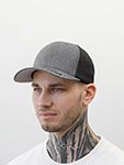 Бейсболка FLEXFIT арт. 110MT (темно-серый / черный)